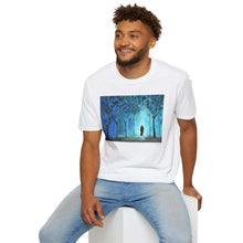 Load image into Gallery viewer, T-Shirt made from very soft materials, no side seams. Feels like bliss to wear! Many designs by Kerry Sandhu Art
