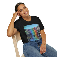 Load image into Gallery viewer, T-Shirt made from very soft materials, no side seams. Feels like bliss to wear! Many designs by Kerry Sandhu Art
