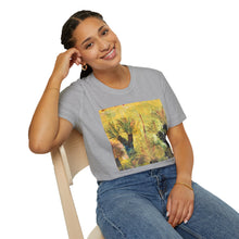 Load image into Gallery viewer, T-Shirt made from very soft materials, no side seams. Feels like bliss to wear! Many designs by Kerry Sandhu Art
