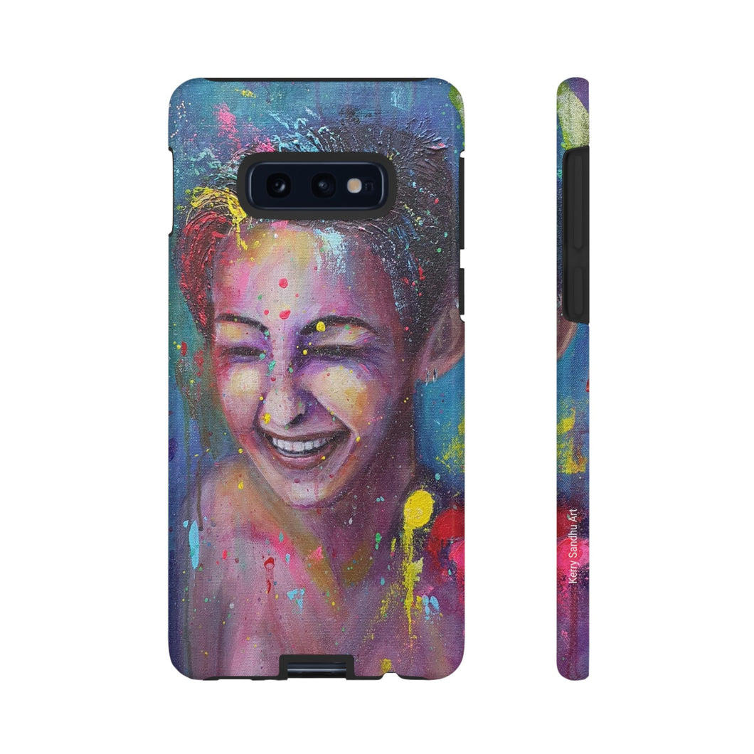 Raining Glitter - TOUGH PHONE CASES for Samsung & iPhones - by Kerry Sandhu Art