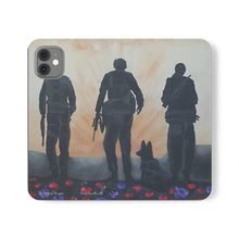 Load image into Gallery viewer, The Dust of Uruzgan (with Poppies) - PHONE CASE WALLET for Samsung &amp; iPhones - Designed from original Anzac Day artwork

