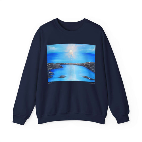 Sweatshirt 50/50 Cotton/Polyester, Medium-heavy fabric, Loose fit, true to size, Original art designs by Kerry Sandhu Art