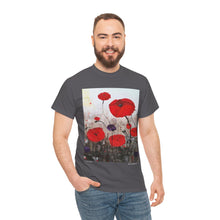Load image into Gallery viewer, For The Fallen - Unisex HEAVY COTTON TEE - by Kerry Sandhu Art
