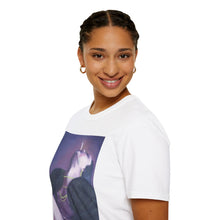 Load image into Gallery viewer, T-Shirt made from very soft materials, no side seams. Feels like bliss to wear! Many designs by Kerry Sandhu Art
