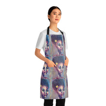Load image into Gallery viewer, Apron - lightweight, silky finish 100% polyester, two front pockets. Many original artwork designs by Kerry Sandhu Art
