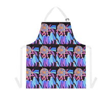 Load image into Gallery viewer, Apron - lightweight, silky finish 100% polyester, two front pockets. Many original artwork designs by Kerry Sandhu Art

