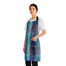 Load image into Gallery viewer, Apron - lightweight, silky finish 100% polyester, two front pockets. Many original artwork designs by Kerry Sandhu Art
