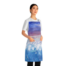 Load image into Gallery viewer, Apron - lightweight, silky finish 100% polyester, two front pockets. Many original artwork designs by Kerry Sandhu Art
