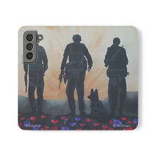 Load image into Gallery viewer, The Dust of Uruzgan (with Poppies) - PHONE CASE WALLET - by Kerry Sandhu Art
