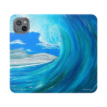 Load image into Gallery viewer, Ride the Wave - PHONE CASE WALLET - by Kerry Sandhu Art

