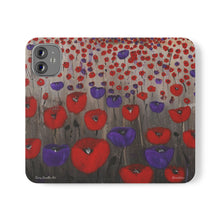 Load image into Gallery viewer, Benedictus (Poppies Only) - PHONE CASE WALLET - by Kerry Sandhu Art
