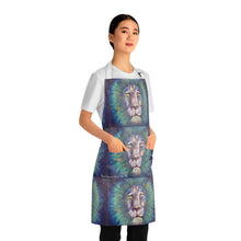 Load image into Gallery viewer, Apron - lightweight, silky finish 100% polyester, two front pockets. Many original artwork designs by Kerry Sandhu Art
