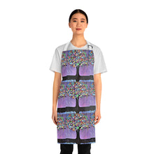 Load image into Gallery viewer, Apron - lightweight, silky finish 100% polyester, two front pockets. Many original artwork designs by Kerry Sandhu Art
