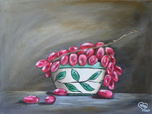 Load image into Gallery viewer, 'Bowl of Grapes' - ORIGINAL ARTWORK - by Kerry Sandhu Art
