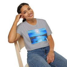 Load image into Gallery viewer, T-Shirt made from very soft materials, no side seams. Feels like bliss to wear! Many designs by Kerry Sandhu Art
