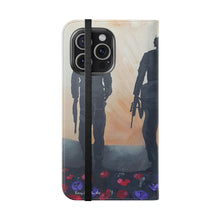 Load image into Gallery viewer, The Dust of Uruzgan (with Poppies) - PHONE CASE WALLET - by Kerry Sandhu Art
