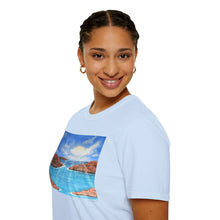 Load image into Gallery viewer, T-Shirt made from very soft materials, no side seams. Feels like bliss to wear! Many designs by Kerry Sandhu Art

