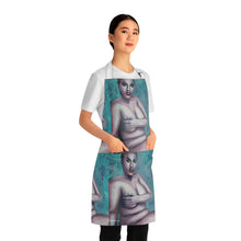 Load image into Gallery viewer, Apron - lightweight, silky finish 100% polyester, two front pockets. Many original artwork designs by Kerry Sandhu Art
