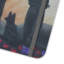 Load image into Gallery viewer, The Dust of Uruzgan (with Poppies) - PHONE CASE WALLET for Samsung &amp; iPhones - Designed from original Anzac Day artwork
