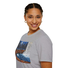 Load image into Gallery viewer, T-Shirt made from very soft materials, no side seams. Feels like bliss to wear! Many designs by Kerry Sandhu Art
