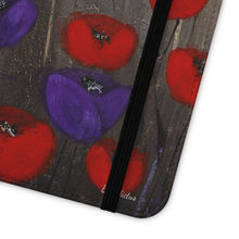 Load image into Gallery viewer, Benedictus (Poppies Only) - PHONE CASE WALLET - by Kerry Sandhu Art
