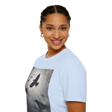 Load image into Gallery viewer, T-Shirt made from very soft materials, no side seams. Feels like bliss to wear! Many designs by Kerry Sandhu Art
