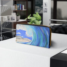 Load image into Gallery viewer, Pockets for cash, c/cards, coins, &amp; more. Stylish faux leather, lots of original artworks by Kerry Sandhu Art to choose from
