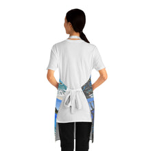 Load image into Gallery viewer, Apron - lightweight, silky finish 100% polyester, two front pockets. Many original artwork designs by Kerry Sandhu Art
