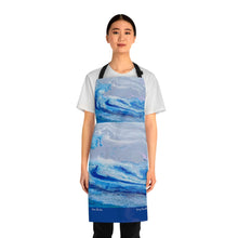 Load image into Gallery viewer, Apron - lightweight, silky finish 100% polyester, two front pockets. Many original artwork designs by Kerry Sandhu Art
