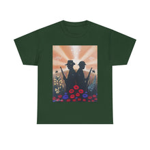 Load image into Gallery viewer, Spirit of the A N Z A Cs - Unisex HEAVY COTTON TEE - by Kerry Sandhu Art
