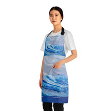 Load image into Gallery viewer, Apron - lightweight, silky finish 100% polyester, two front pockets. Many original artwork designs by Kerry Sandhu Art
