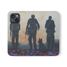 Load image into Gallery viewer, The Dust of Uruzgan (with Poppies) - PHONE CASE WALLET - by Kerry Sandhu Art

