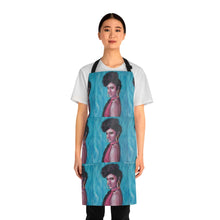 Load image into Gallery viewer, Apron - lightweight, silky finish 100% polyester, two front pockets. Many original artwork designs by Kerry Sandhu Art
