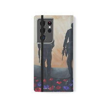 Load image into Gallery viewer, The Dust of Uruzgan (with Poppies) - PHONE CASE WALLET - by Kerry Sandhu Art
