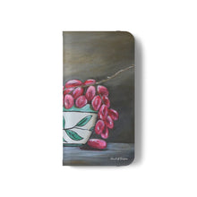 Load image into Gallery viewer, Bowl of Grapes - PHONE CASE WALLET for Samsung &amp; iPhones - by Kerry Sandhu Art
