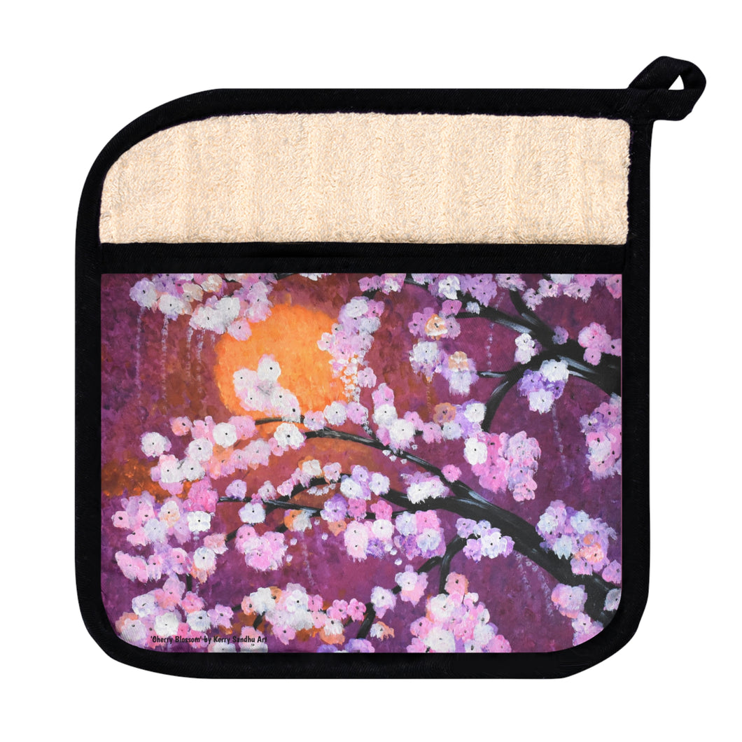 Cherry Blossom - POT HOLDER - Designed from original ANZAC Day artwork