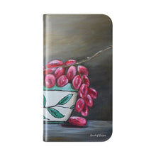 Load image into Gallery viewer, Bowl of Grapes - PHONE CASE WALLET for Samsung &amp; iPhones - by Kerry Sandhu Art
