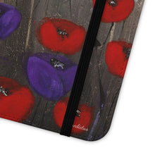 Load image into Gallery viewer, Benedictus (Poppies Only) - PHONE CASE WALLET - by Kerry Sandhu Art
