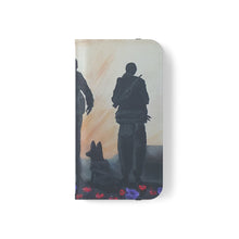 Load image into Gallery viewer, The Dust of Uruzgan (with Poppies) - PHONE CASE WALLET for Samsung &amp; iPhones - Designed from original Anzac Day artwork
