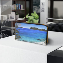 Load image into Gallery viewer, Pockets for cash, c/cards, coins, &amp; more. Stylish faux leather, lots of original artworks by Kerry Sandhu Art to choose from
