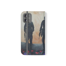 Load image into Gallery viewer, The Dust of Uruzgan (with Poppies) - PHONE CASE WALLET for Samsung &amp; iPhones - Designed from original Anzac Day artwork
