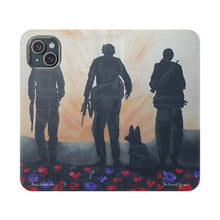 Load image into Gallery viewer, The Dust of Uruzgan (with Poppies) - PHONE CASE WALLET - by Kerry Sandhu Art
