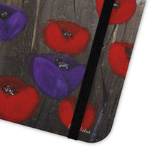 Load image into Gallery viewer, Benedictus (Poppies Only) - PHONE CASE WALLET - by Kerry Sandhu Art
