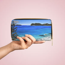 Load image into Gallery viewer, Pockets for cash, c/cards, coins, &amp; more. Stylish faux leather, lots of original artworks by Kerry Sandhu Art to choose from
