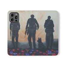 Load image into Gallery viewer, The Dust of Uruzgan (with Poppies) - PHONE CASE WALLET - by Kerry Sandhu Art
