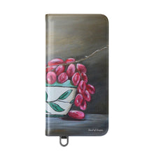 Load image into Gallery viewer, Bowl of Grapes - PHONE CASE WALLET for Samsung &amp; iPhones - by Kerry Sandhu Art
