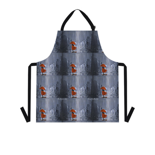 Apron - lightweight, silky finish 100% polyester, two front pockets. Many original artwork designs by Kerry Sandhu Art