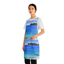 Load image into Gallery viewer, Apron - lightweight, silky finish 100% polyester, two front pockets. Many original artwork designs by Kerry Sandhu Art
