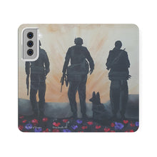 Load image into Gallery viewer, The Dust of Uruzgan (with Poppies) - PHONE CASE WALLET for Samsung &amp; iPhones - Designed from original Anzac Day artwork

