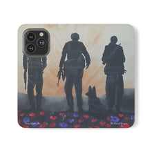 Load image into Gallery viewer, The Dust of Uruzgan (with Poppies) - PHONE CASE WALLET - by Kerry Sandhu Art
